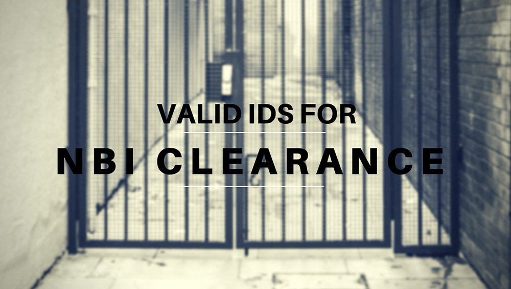 Valid Ids Accepted In Applying In Nbi Clearance Online