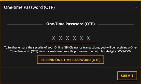NBI-Clearance-One-Time-Password