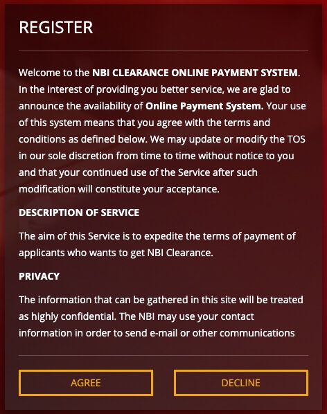 NBI Clearance Online Registration