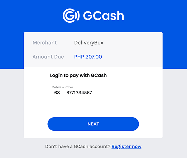 Door To Door Delivery Fee Payment Using GCASH 
