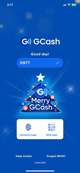 Step 26. Open the GCash app on your mobile device and sign in.