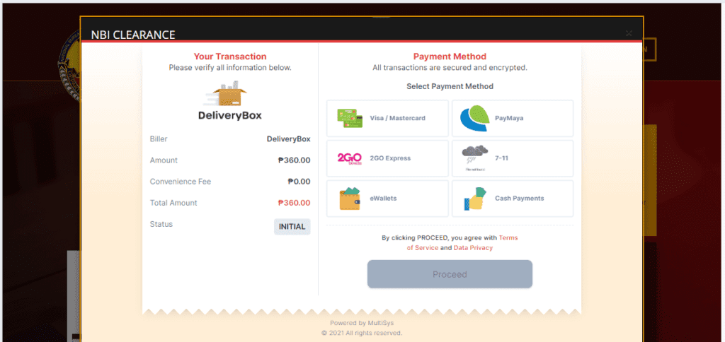 NBI Clearance Renewal Door to Door Delivery Payment Options